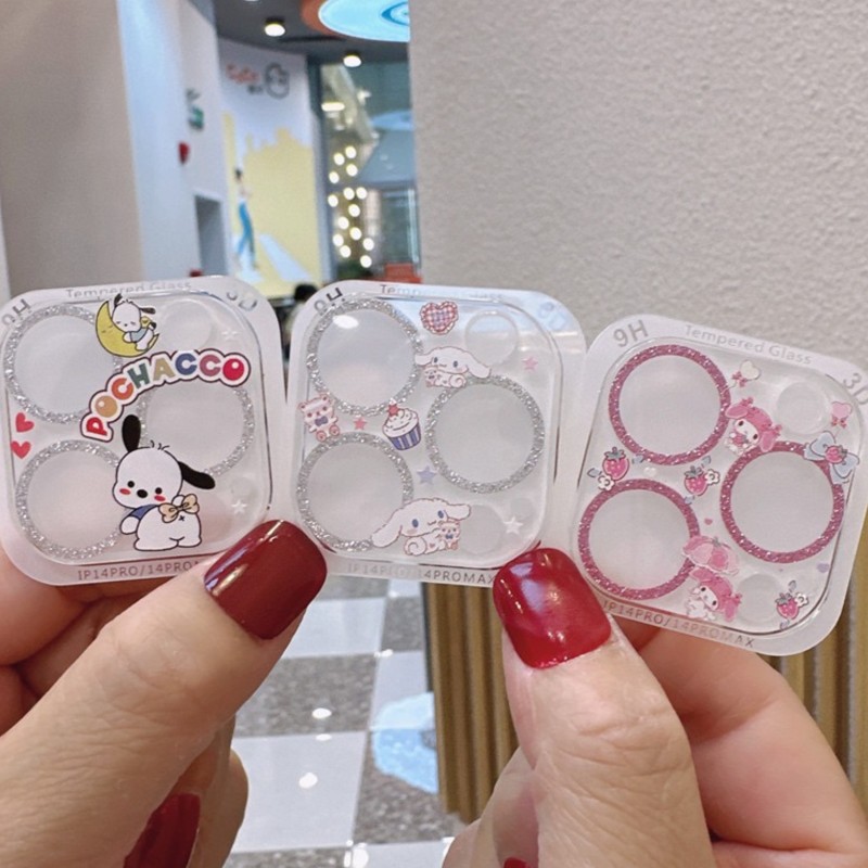 Sanrio Hello Kitty Kuromi Glit - đánh giá và giá Tempered Glass Screen 9H