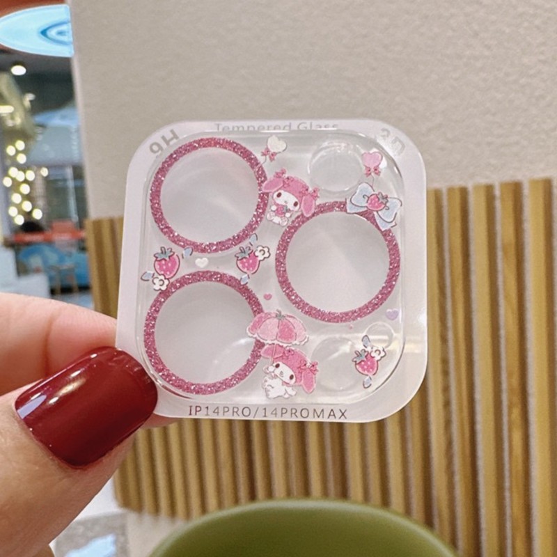 Sanrio Hello Kitty Kuromi Glit - đánh giá và giá Tempered Glass Screen 9H