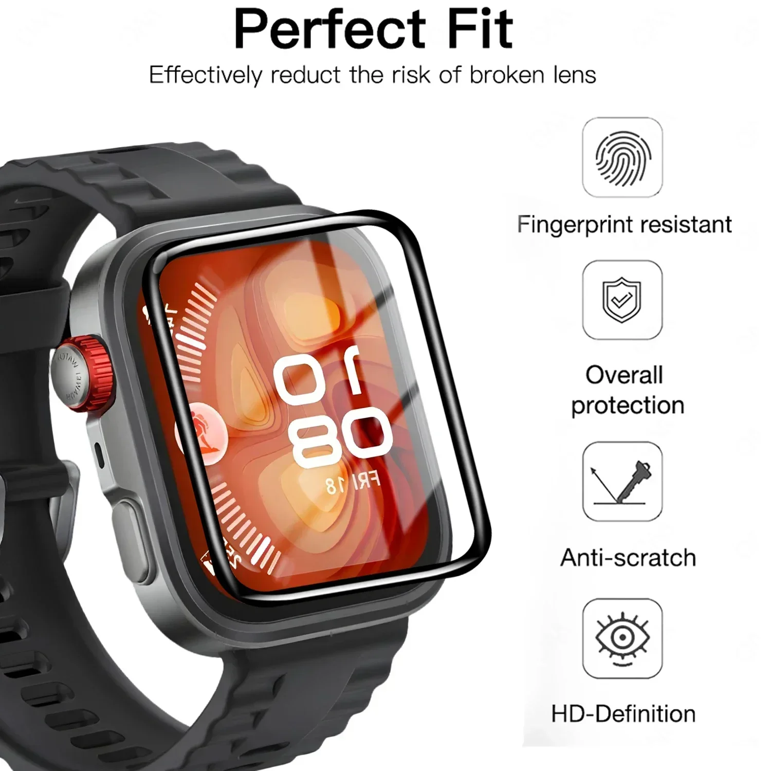 5 Pcs Tempered film For Huawei - đánh giá và giá Smartwatch Screen Film